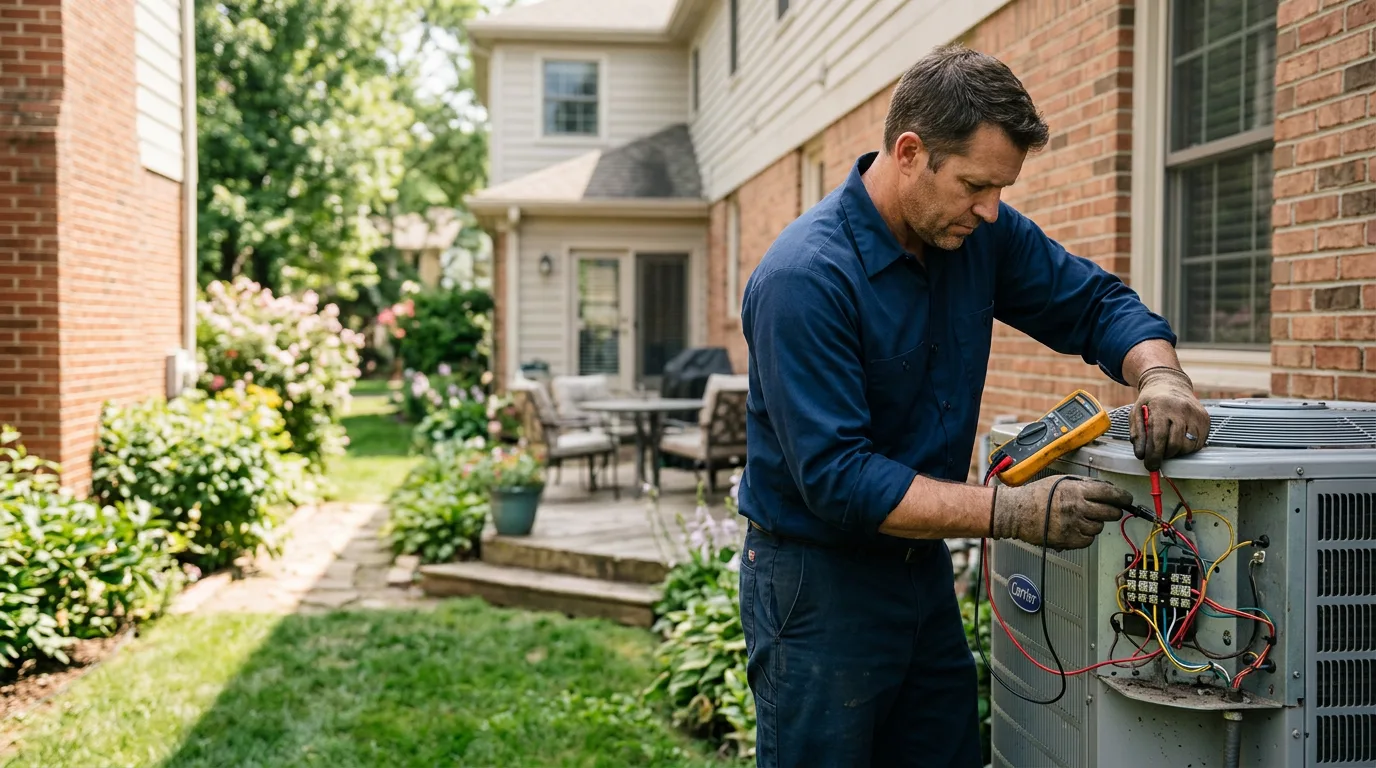 HVAC technician working near De Witt, MO